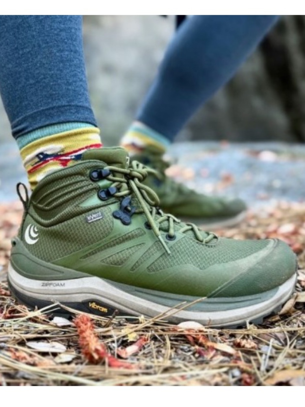Topo Trailventure 2 Women size 8 Olive Green Trail Shoes with Cushioned Support